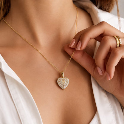 Love Angel Wings Heart Necklace  Personalized
